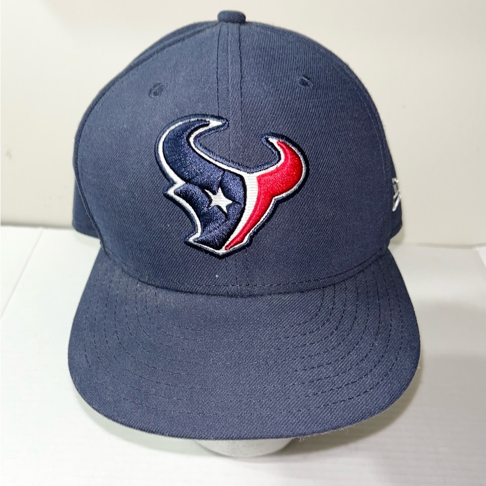 New Era 59Fifty Houston‎ Texans Fitted Cap Hat 7 1/4 Navy Blue NFL Football